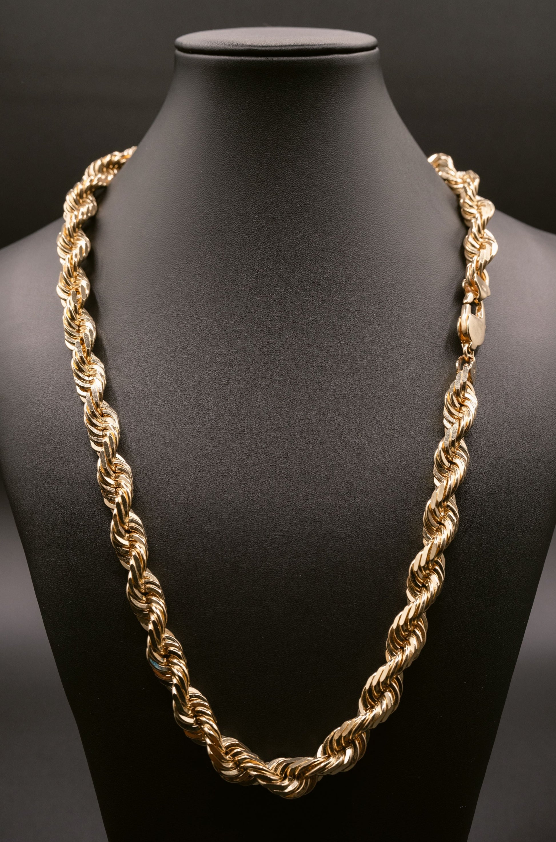 Rope Gold Chain Necklace for Men. Men's Gold Rope Necklace. LA Rope Chains for Men in California
