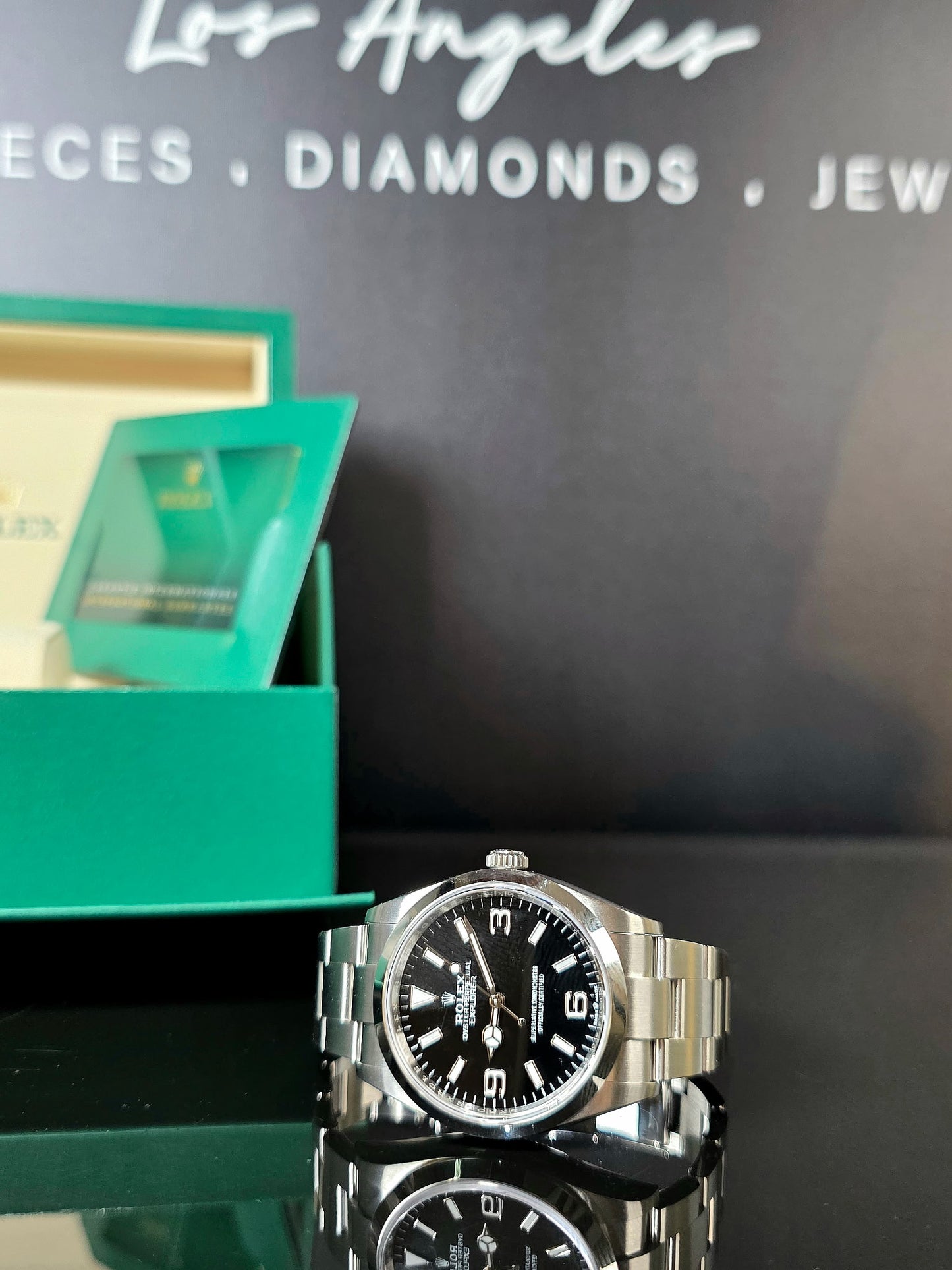 black dial rolex