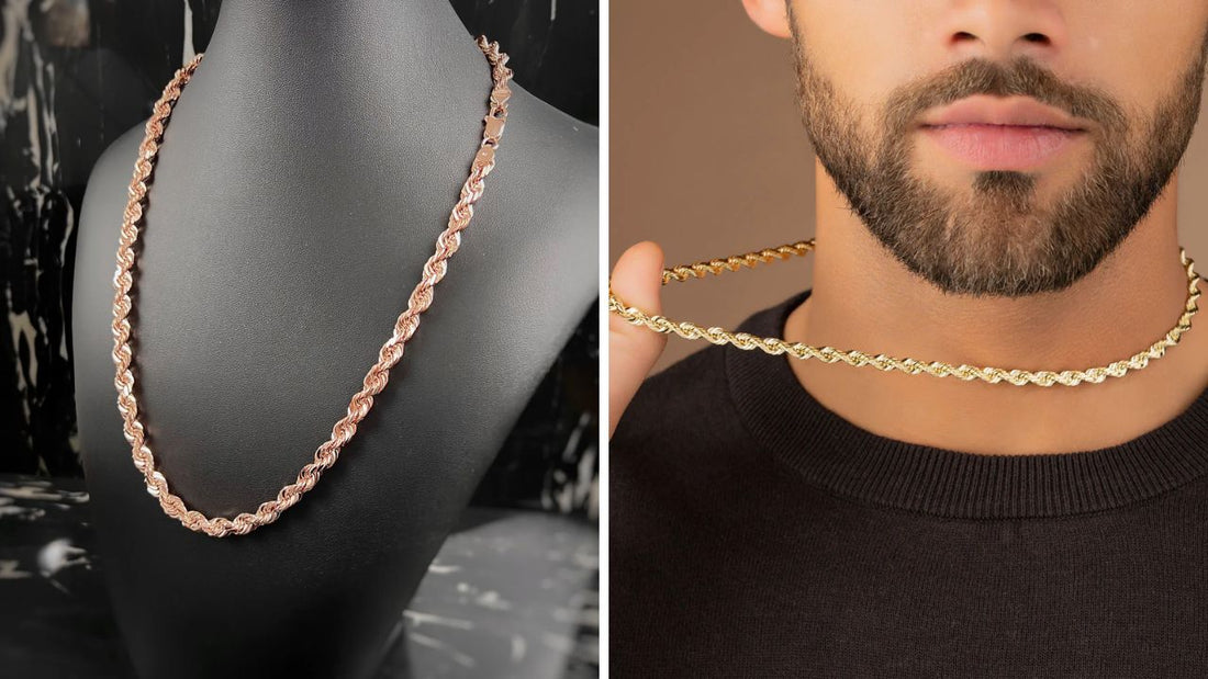 10k vs 14k vs 18k Gold Rope Chain. Which Should You Buy