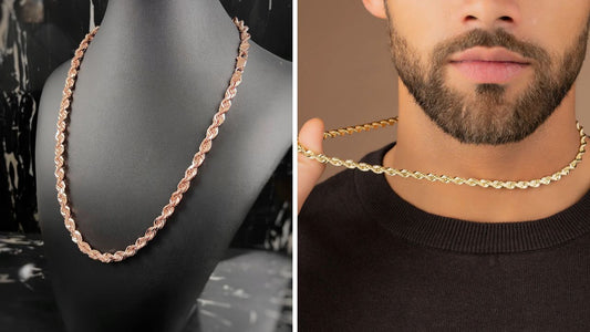 10k vs 14k vs 18k Gold Rope Chain. Which Should You Buy