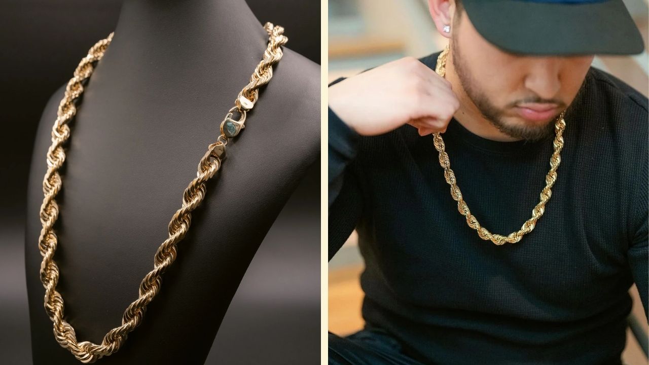 What Size Rope Chain Looks Best on Men – Rope Chain LA
