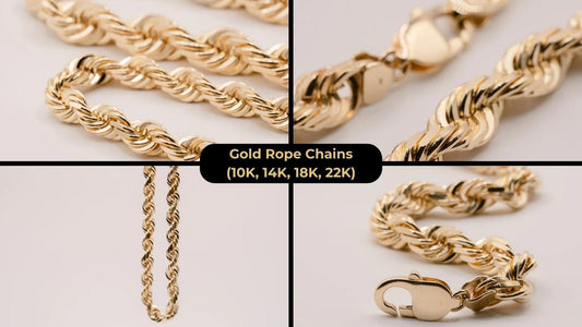 Gold Rope Chain (10K, 14K, 18K, 22K)