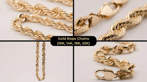 How to Choose the Right Karat for Your Gold Rope Chain (10K, 14K, 18K, 22K)