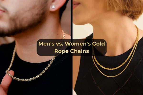 Men's vs. Women's Gold Rope Chains: Style Differences