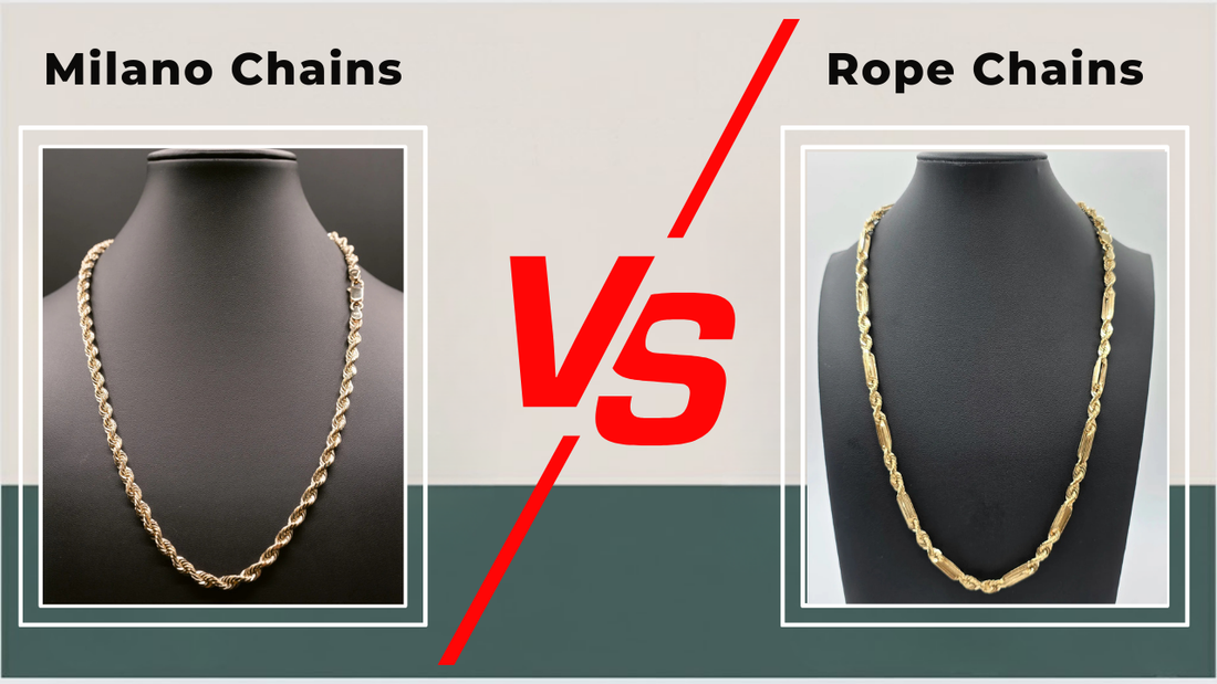 Milano Chain vs Rope Chain. Which One Matches Your Look.