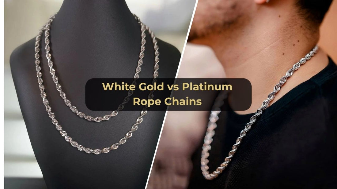 White Gold vs Platinum Rope Chains
