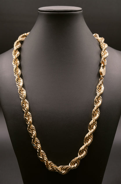 Rope Gold Yellow Chain Necklace for 