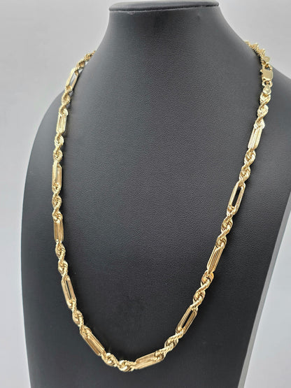 (10KT) 12MM - 20MM: Yellow Gold Milano Chain