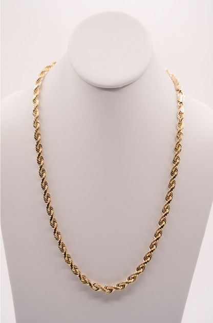 Yellow Gold  Rope Chain 14K 