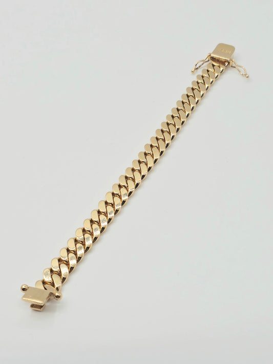 (10KT) Miami Cuban Bracelet | Yellow Gold