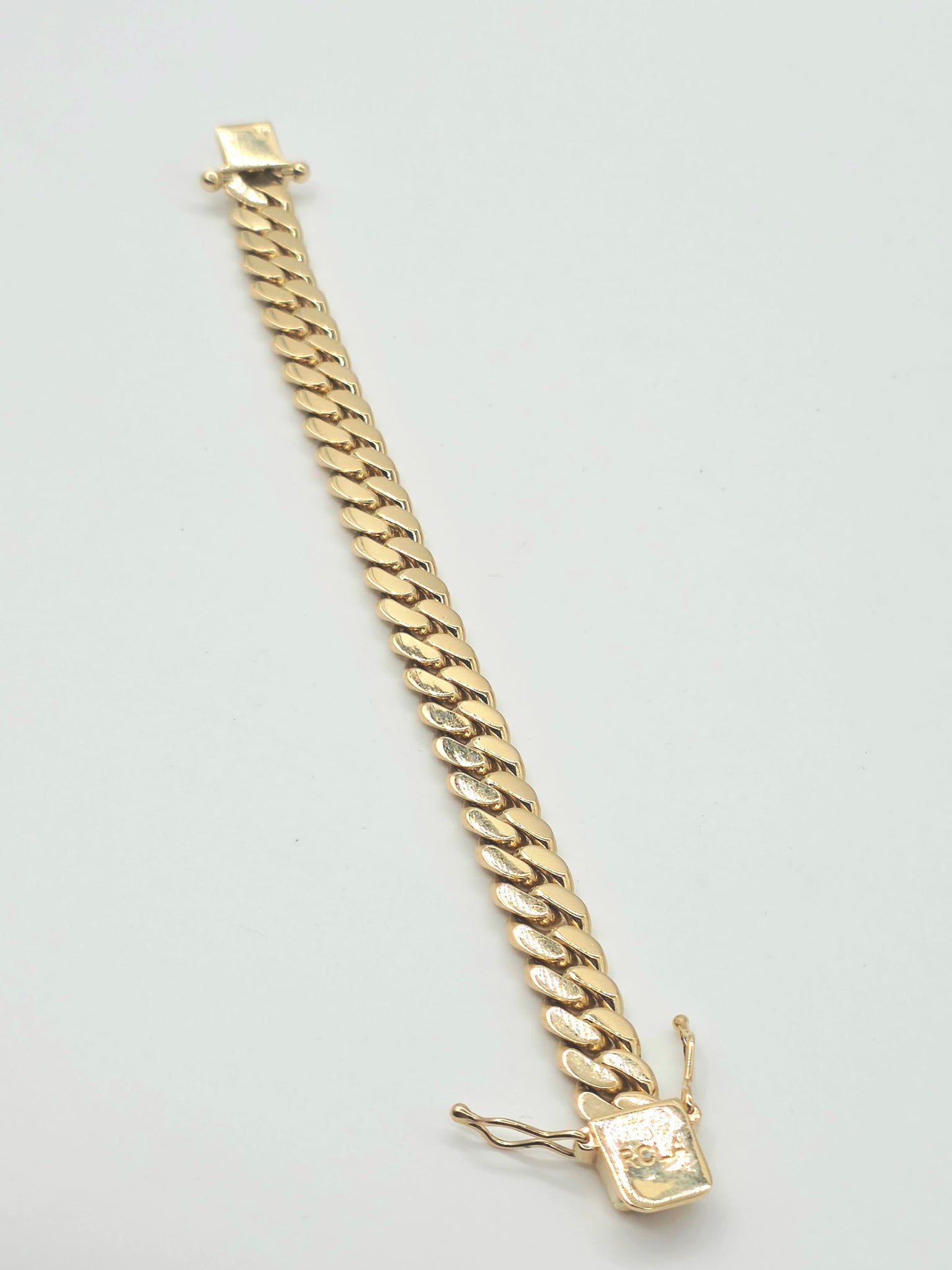 (14KT) Miami Cuban Bracelet | Yellow Gold
