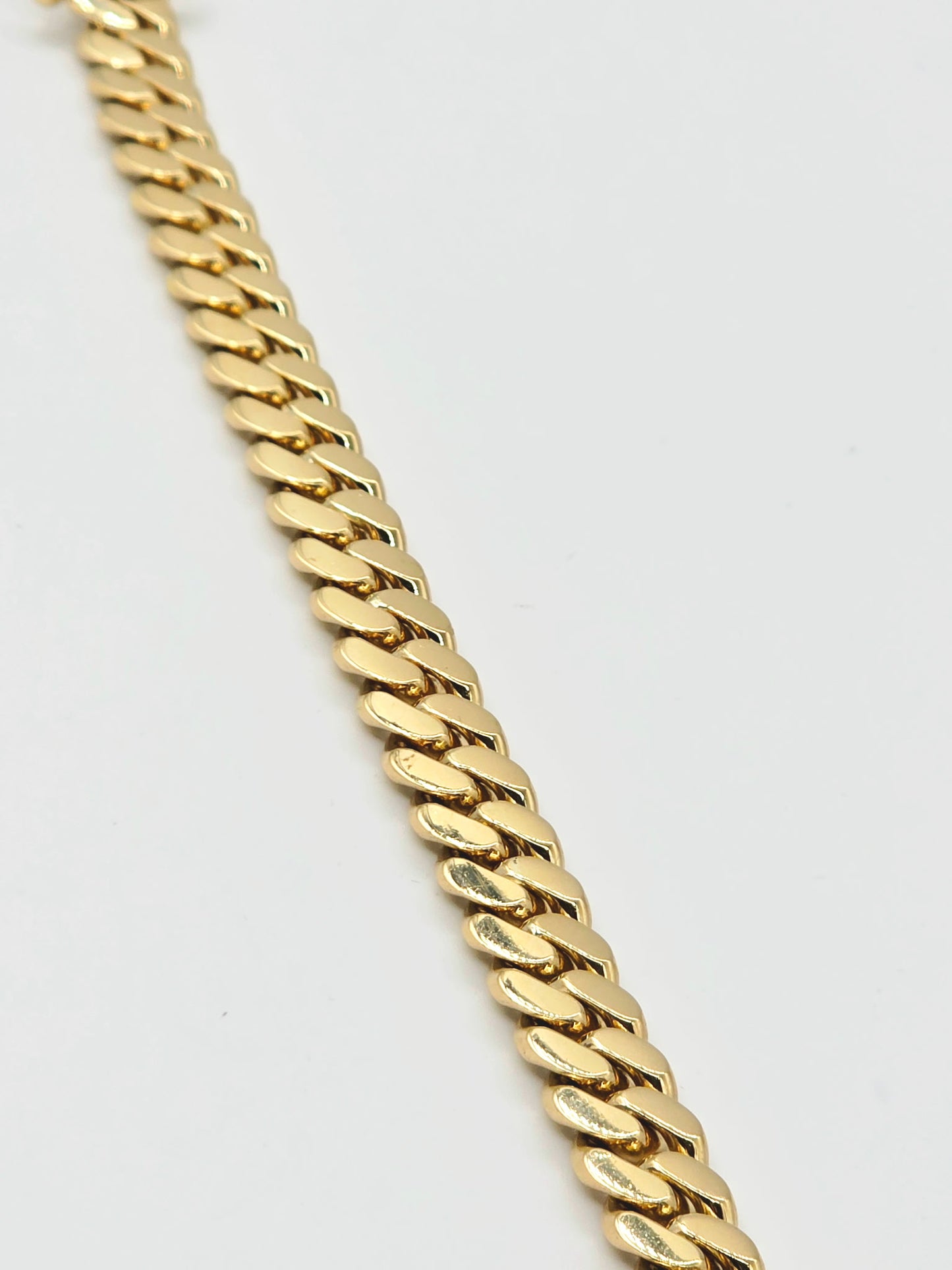 (14KT) Miami Cuban Bracelet | Yellow Gold