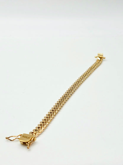 (14KT) Miami Cuban Bracelet | Yellow Gold