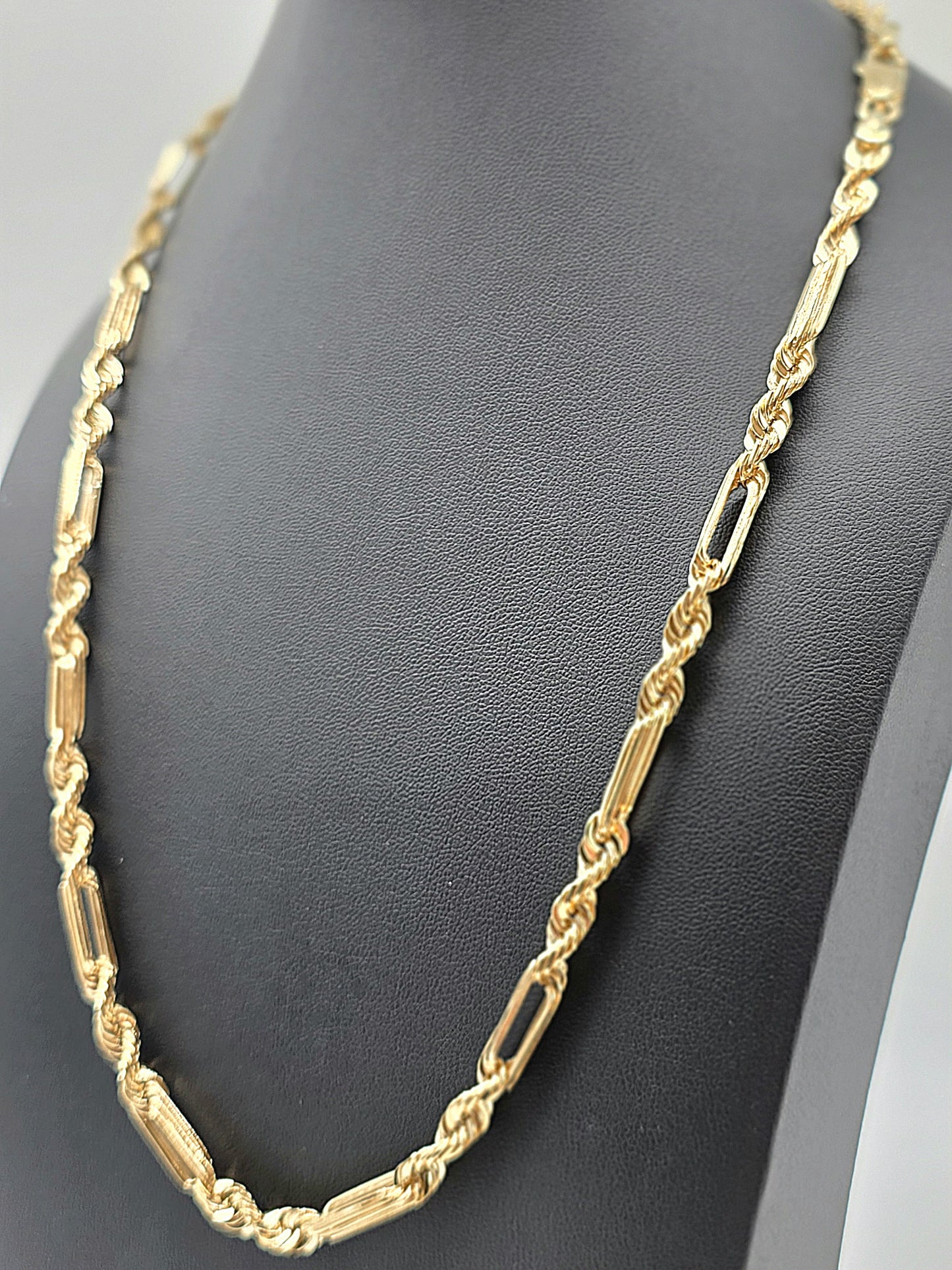 (10KT) 12MM - 20MM: Yellow Gold Milano Chain