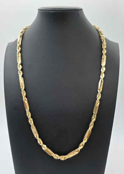 (10KT) 12MM - 20MM: Yellow Gold Milano Chain