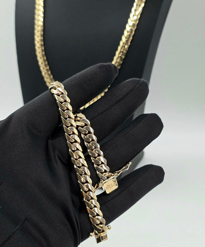 (14KT) Miami Cuban Bracelet | Yellow Gold