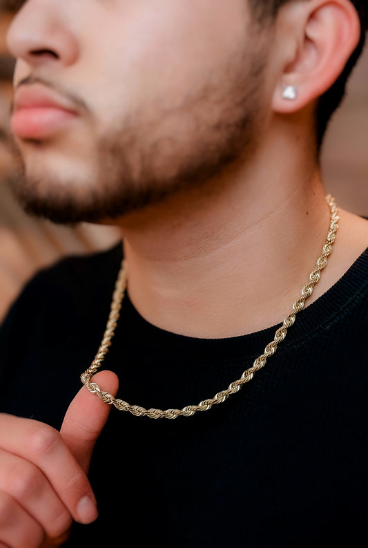 Man Styling Gold Rope Chain 18